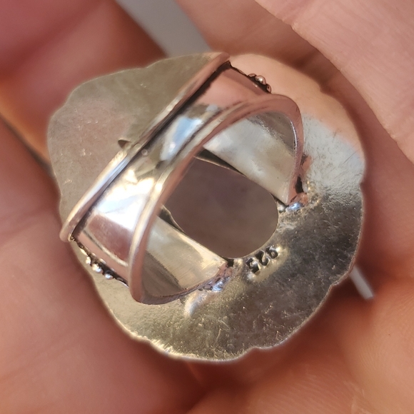 New Rainbow Moonstone 925 Silver Ring. - Picture 13 of 13